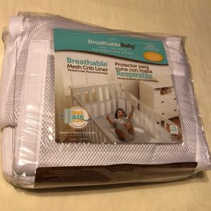 Breathable Baby Mesh Crib Liner Pediatrician Recommended